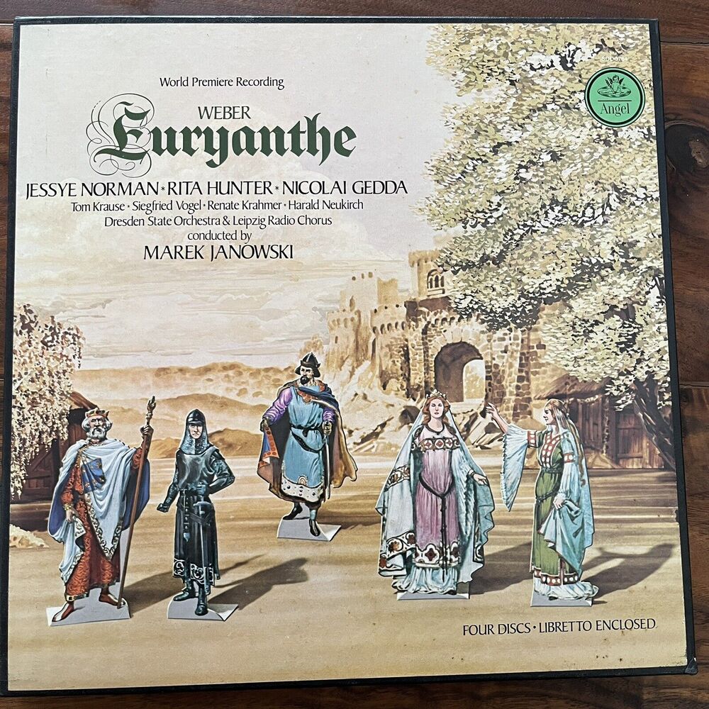 Weber Euryanthe Norman / Hunter / Gedda 4xVinyl LP Box Set 1975 Angel SDL-3764